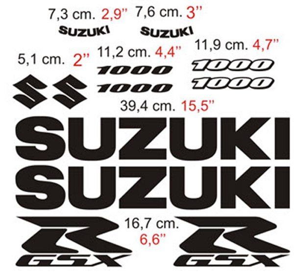 Adesivi per Auto e Moto: GSXR 1000 2005-06