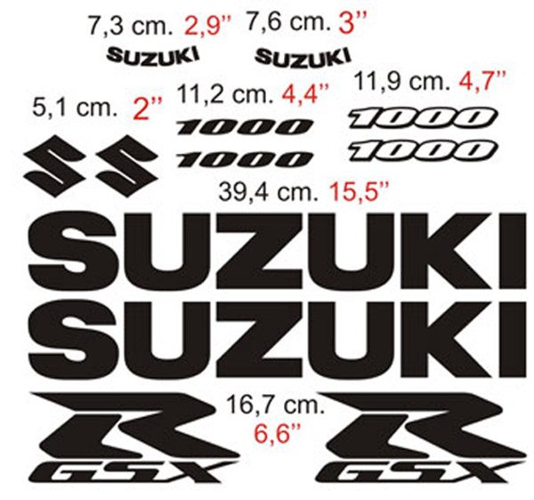 Kit Adesivi Suzuki GSX-R 1000 2/3
