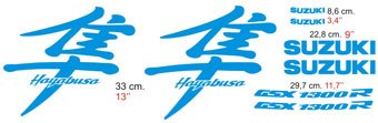 Adesivi per Auto e Moto: Hayabusa 1999-00 logo set