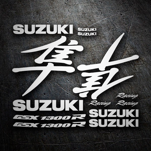 Adesivi per Auto e Moto: GSX 1300R Hayabusa 1999 con Lettere Giapponesi