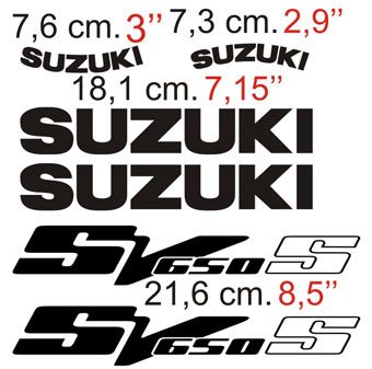 Set di adesivi Suzuki SV 650 S 2/2