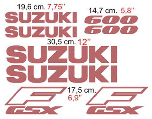 Adesivi per Auto e Moto: Kit di Suzuki Katana GSX600F 1990