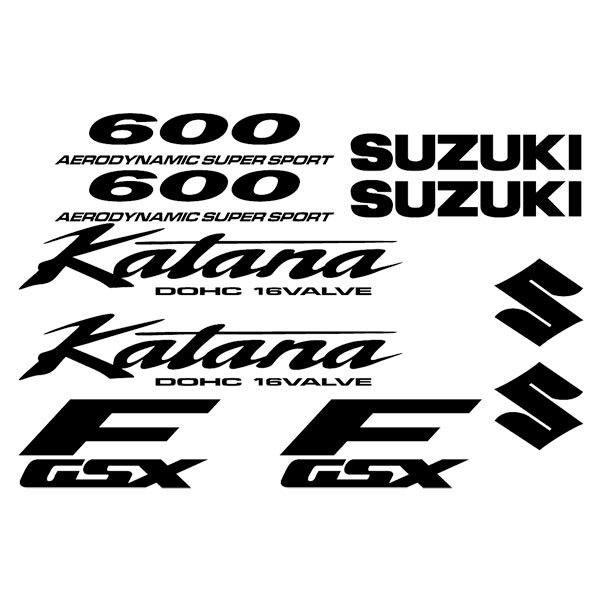 Adesivi per Auto e Moto: Set adesivi Suzuki Katana 600