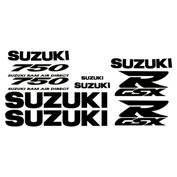 Adesivi per Auto e Moto: GSX R750 1996 con Variaciones Tipogr&aacute;ficas