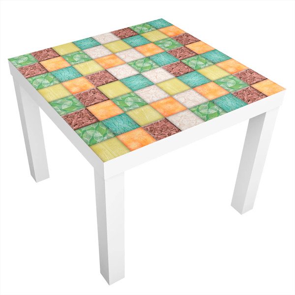 Adesivi Murali: Adesivo Ikea Lack Table texture fogliacei