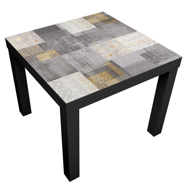 Adesivi Murali: Adesivo Ikea Lack Table Stampe Grigiastre