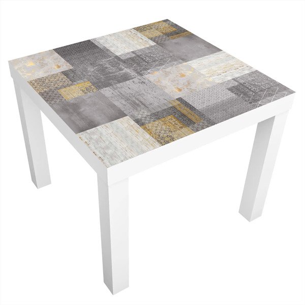 Adesivi Murali: Adesivo Ikea Lack Table Stampe Grigiastre