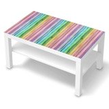 Adesivi Murali: Adesivo Ikea Lack Table Tavole Colorate  3
