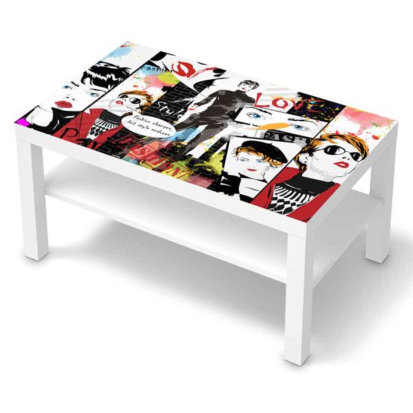 Adesivi Murali: Adesivo Ikea Lack Table Fashion Style