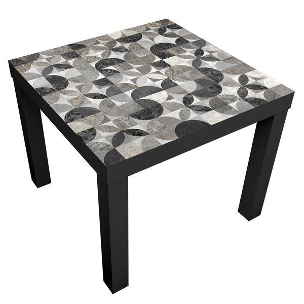 Adesivi Murali: Adesivo Ikea Lack Table Piastrelle Grigie
