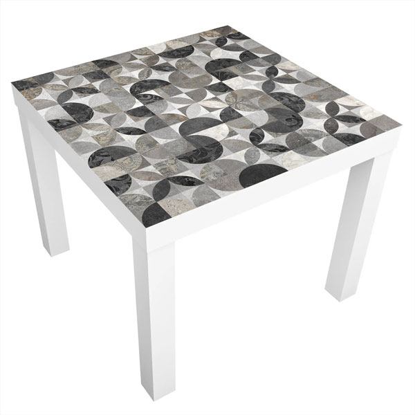 Adesivi Murali: Adesivo Ikea Lack Table Piastrelle Grigie