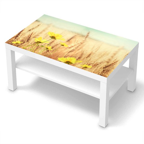 Adesivi Murali: Adesivo Ikea Lack Table Campo di Grano