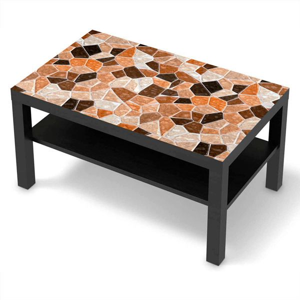 Adesivi Murali: Adesivo Ikea Lack Table Pietre Marroni