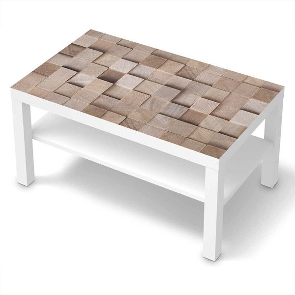 Adesivi Murali: Adesivo Ikea Lack Table Struttura del Legno