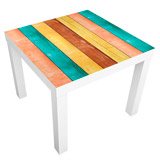 Adesivi Murali: Adesivo Ikea Lack Table Colori pastello del legno 3
