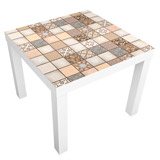 Adesivi Murali: Adesivo Ikea Lack Table Quadrati Cremosi 3