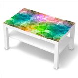 Adesivi Murali: Adesivo Ikea Lack Table Foglie Multicolore 3