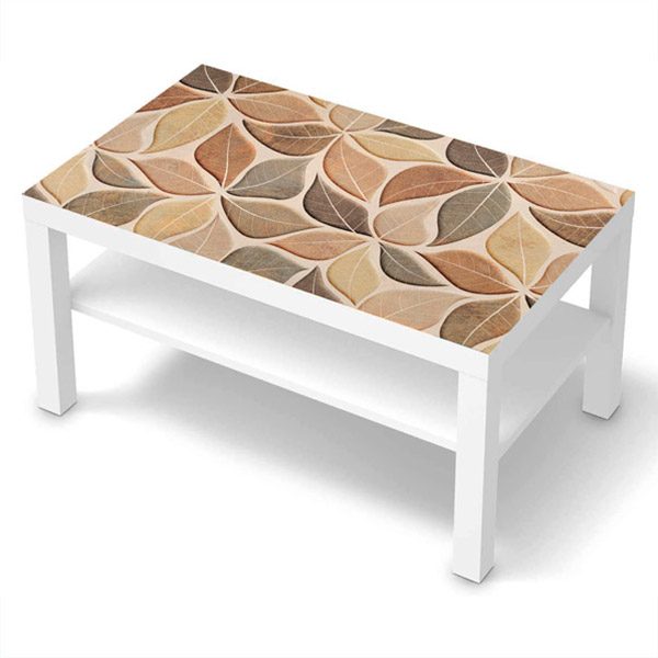 Adesivi Murali: Adesivo Ikea Lack Table Foglie Marroni