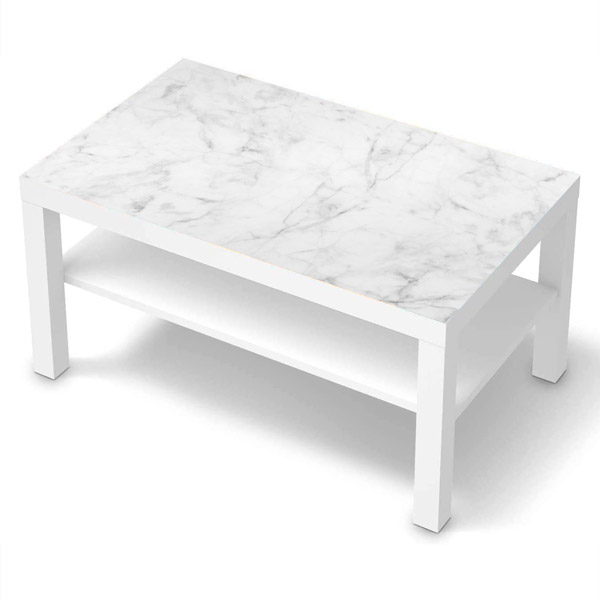Adesivi Murali: Adesivo Ikea Lack Table Marmo Bianco