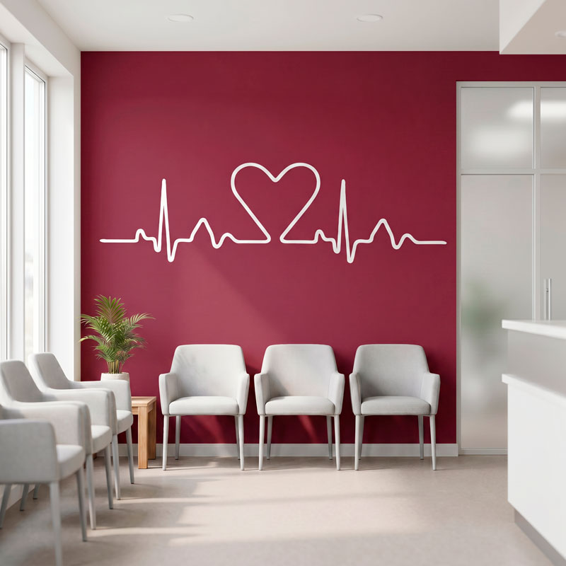 Testiere Letto elettrocardiogramma cuore 6/8