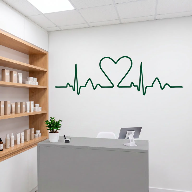 Testiere Letto elettrocardiogramma cuore 7/8