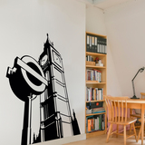 Adesivi Murali: Il Big Ben e un cartello della metropolitana 4