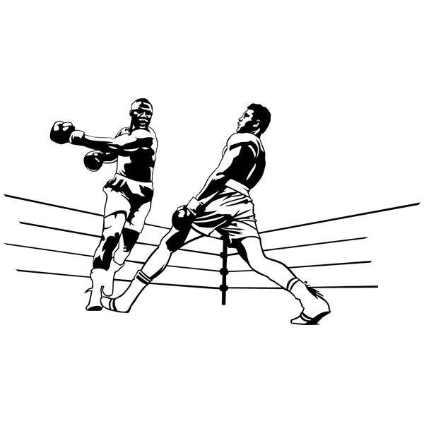 Adesivi Murali: Muhammad Ali schivando