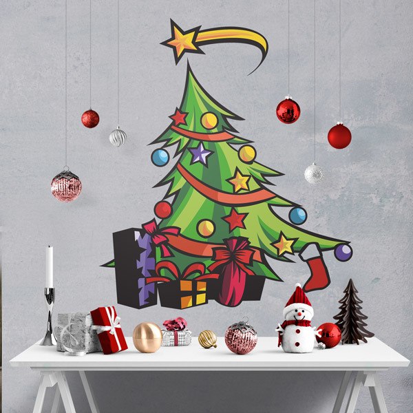 Adesivi Murali: Christmas tree 1