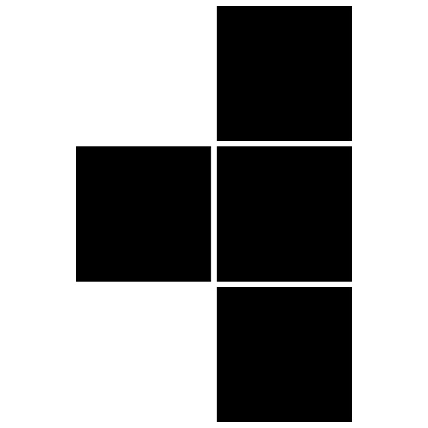 Adesivi Murali: Tetris - T-pezzo a T