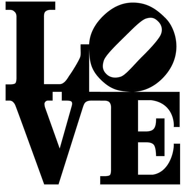 Adesivi Murali: Scritta LOVE