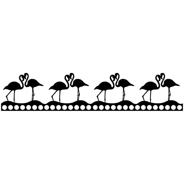 Adesivi Murali: Bordi per pareti Flamencos