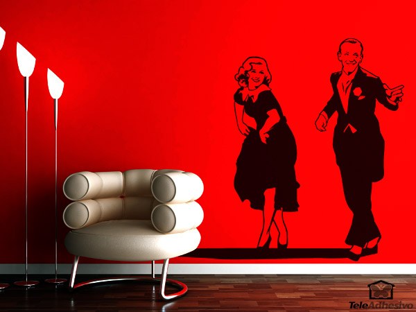 Adesivi Murali: Fred Astaire e Ginger Rogers