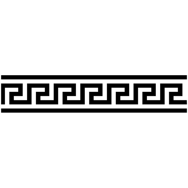 Adesivi Murali: BordoSpirale grecque