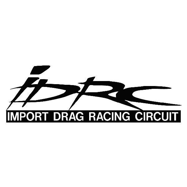 Adesivi per Auto e Moto: IDRC Import Drag Racing Circuit con Testo Evidenzi