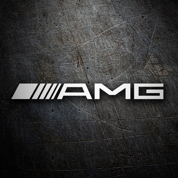 Adesivi per Auto e Moto: Logo AMG con strisce laterali