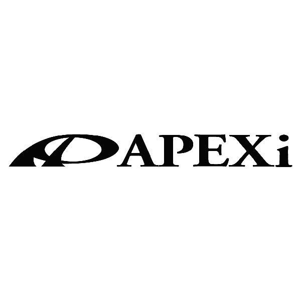 Adesivi per Auto e Moto: Logo APEXi con Simbolo Sportivo