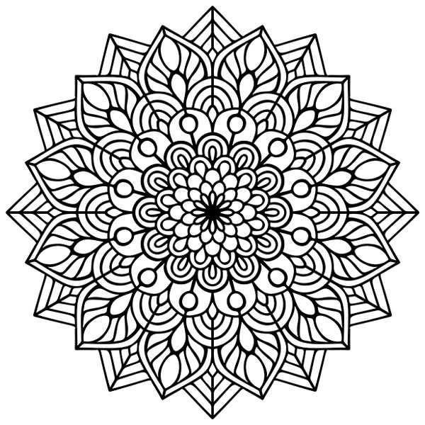 Adesivi Murali: Mandala ovale