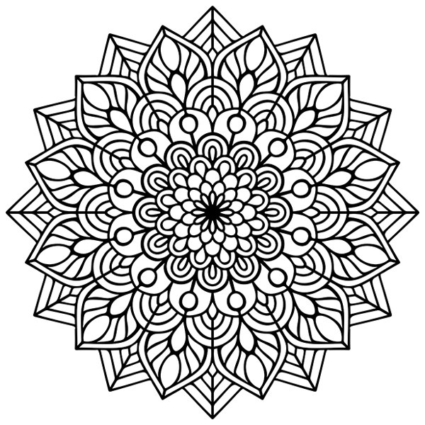 Adesivi Murali: Mandala ovale