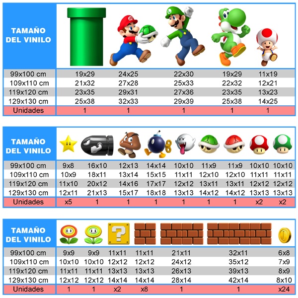 Set 60 adesivi Super Mario Bros 4/4
