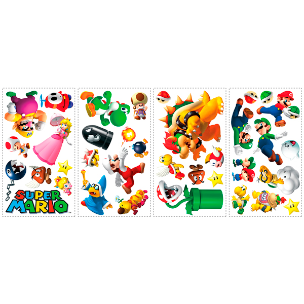 Adesivi per Bambini: Set 35X Super Mario Vari