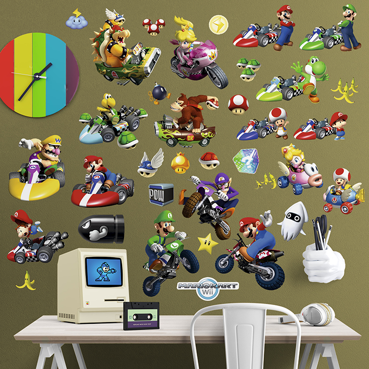 Set di adesivi Mario Kart Wii 0