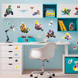 Adesivi per Bambini: Set 34X Mario Kart Wii 3