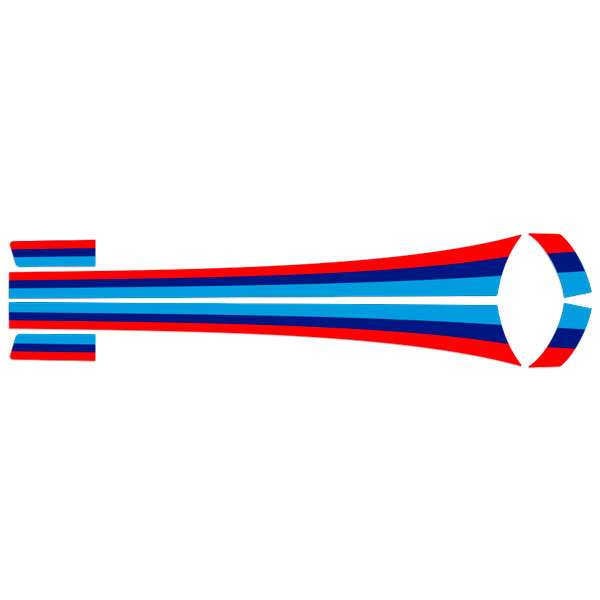 Adesivi per Auto e Moto: Strisce Laterali BMW Motorsport in Due Colori