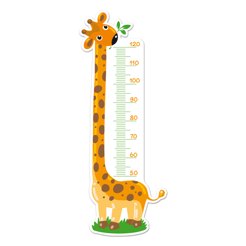 Adesivi per Bambini: Metro da Parete bella giraffa 0