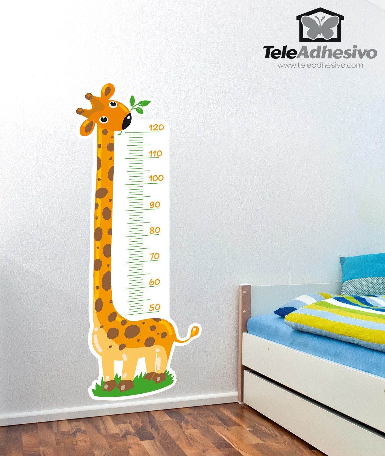 Adesivi per Bambini: Metro da Parete bella giraffa