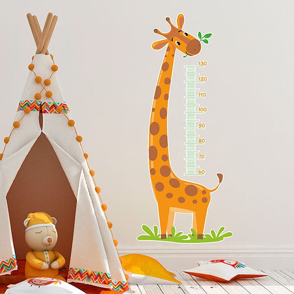 Adesivi per Bambini: Metro da Parete Giraffa che mangia 1