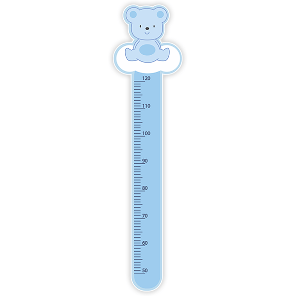 Adesivi per Bambini: Metro da Parete orso blu 0