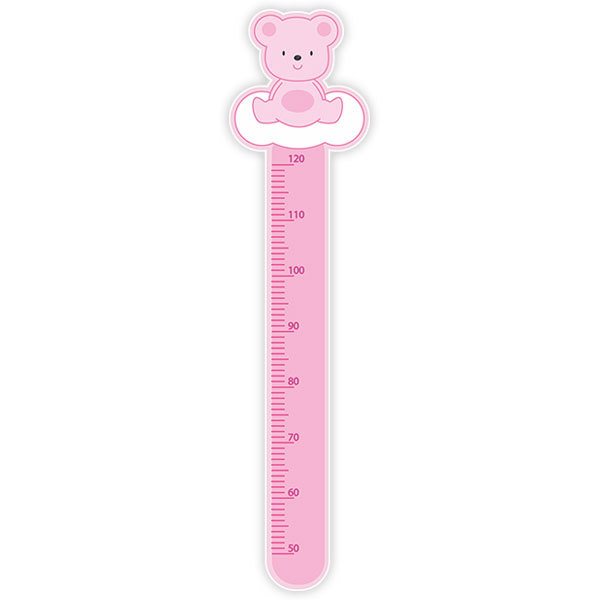 Adesivi per Bambini: Metro da Parete orso rosa