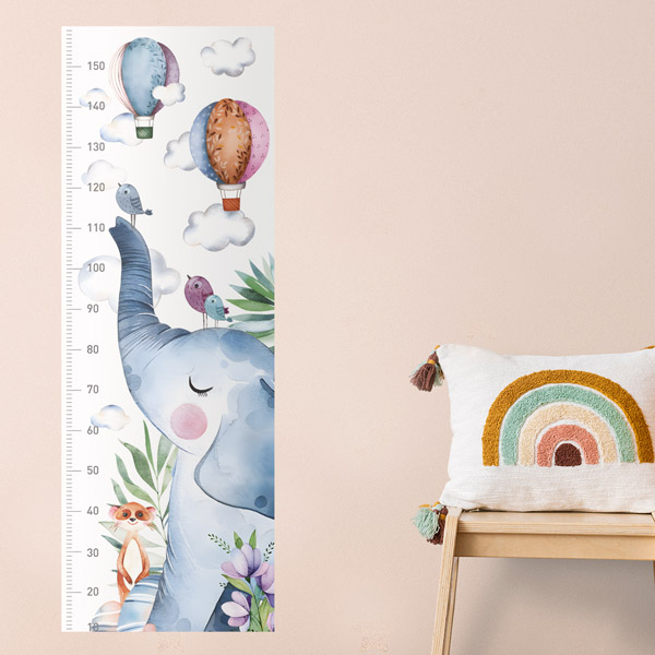 Adesivi per Bambini: Misuratore di elefanti e palloncini