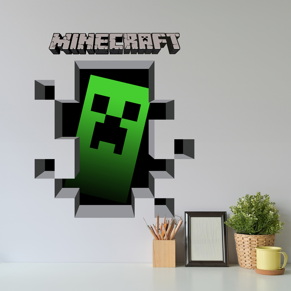 Adesivi Murali: Minecraft 3D 1